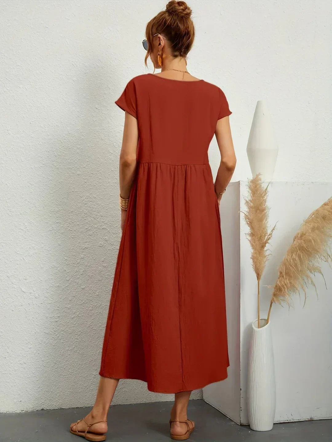 Gabriela™ — Vestido midi fluido de elegancia atemporal