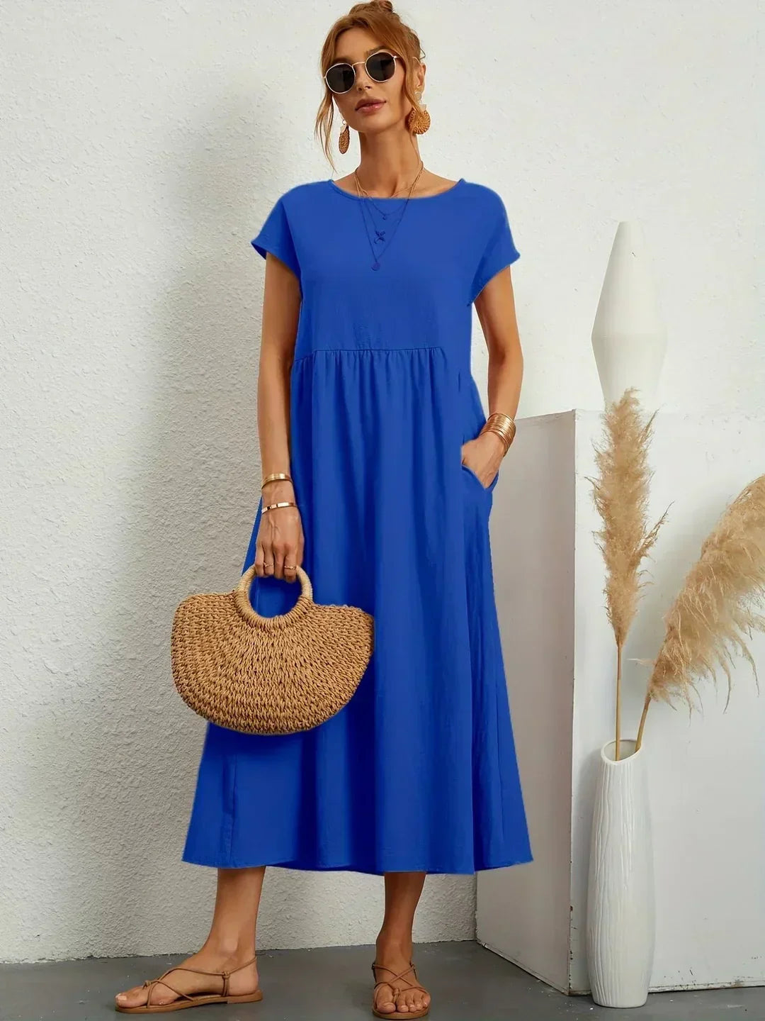 Gabriela™ — Vestido midi fluido de elegancia atemporal