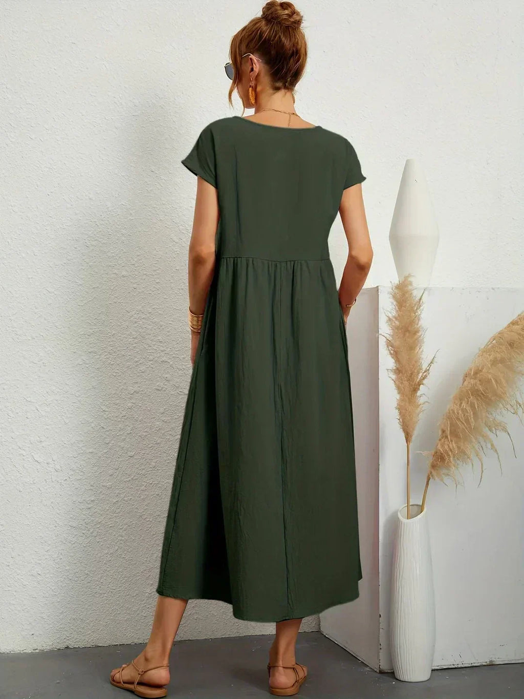 Gabriela™ — Vestido midi fluido de elegancia atemporal