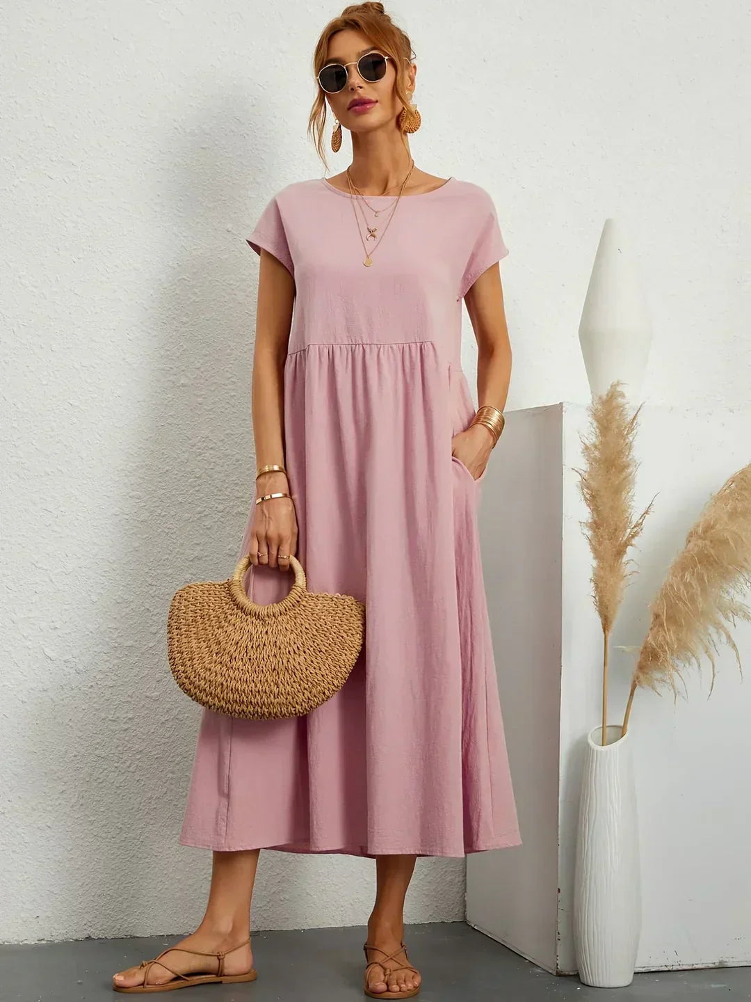 Gabriela™ — Vestido midi fluido de elegancia atemporal