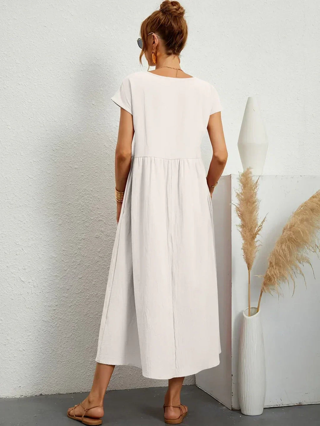 Gabriela™ — Vestido midi fluido de elegancia atemporal