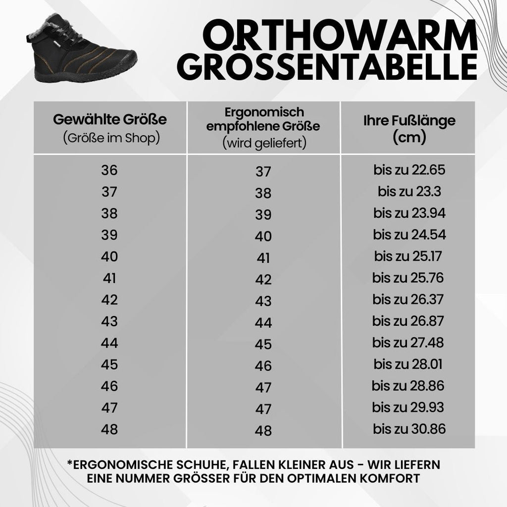 OrthoWarm - zapatos barefoot acolchados, repelentes al agua y que alivian el dolor
