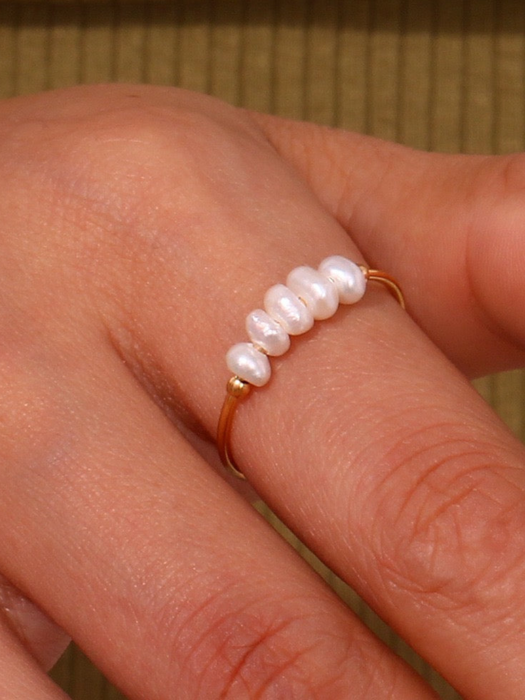 Anillo Freshwater de Perla