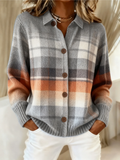 Maddalena | Cardigan Scozzese Ombré Caldo