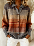 Edda | Cardigan Scozzese Ombré Autunnale