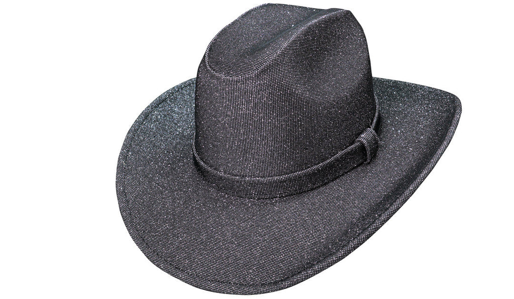 SOMBRERO BOLONA GLITTER GRIS