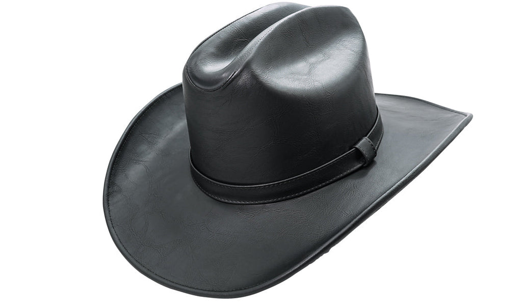 SOMBRERO AMERICANO VINIPIEL NEGRO