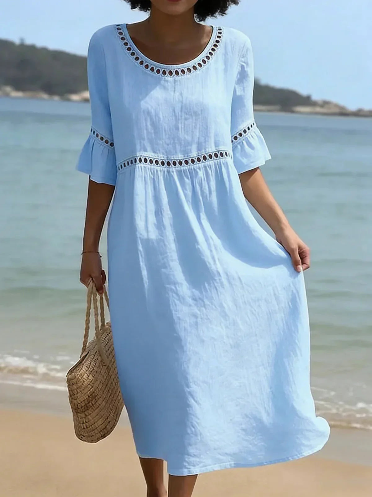 Enora - Vestido largo efecto vientre plano para Mujer