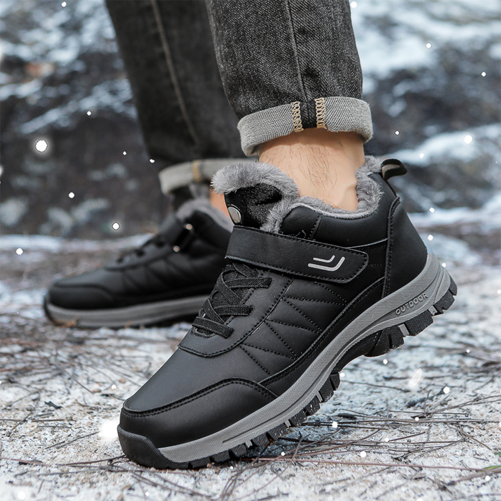 Zapatos de invierno ortopédicos de cuero