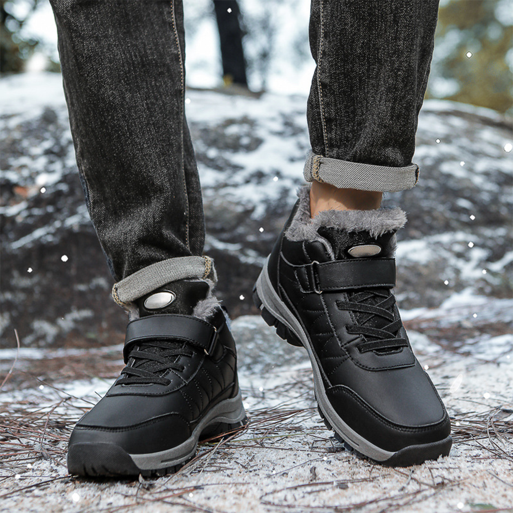 Zapatos de invierno ortopédicos de cuero