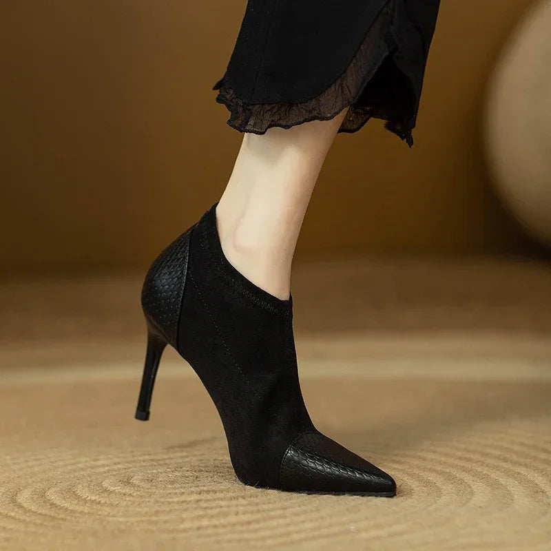 Tacones de Cuero Genuino Veronica