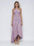 Vestido Lavanda Imperial | Elegancia romántica con movimiento