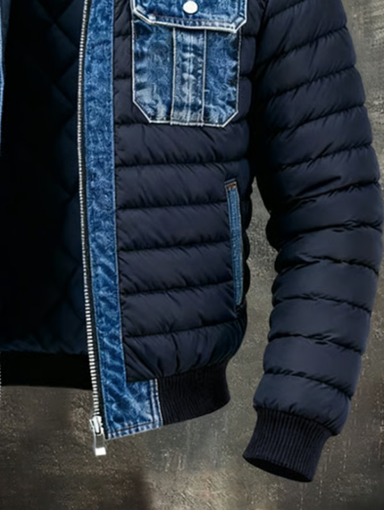 CHAQUETA DE DENIM HÍBRIDA Y ACOLCHADA
