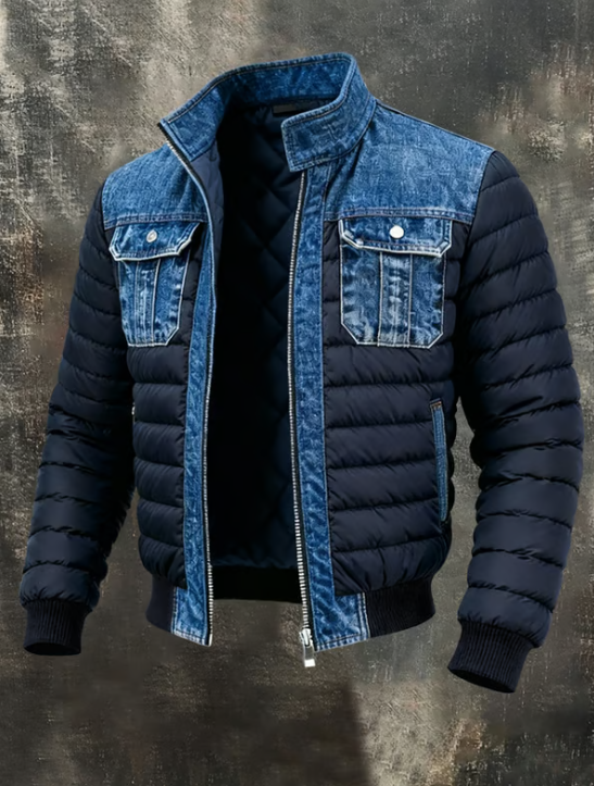 CHAQUETA DE DENIM HÍBRIDA Y ACOLCHADA
