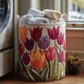 Tulipán Holandés | Cesta de Almacenamiento Acolchada