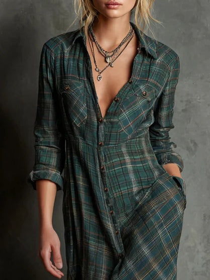 Elena™ | Abito in tartan