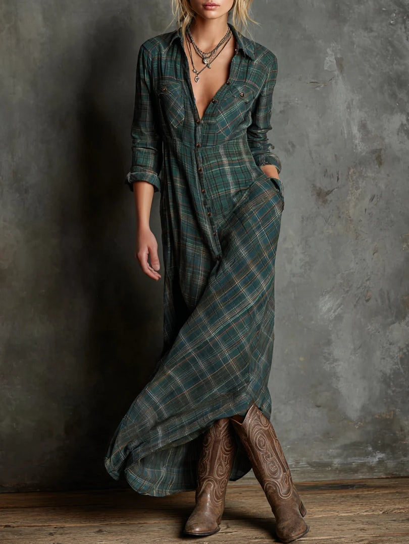 Elena™ | Abito in tartan