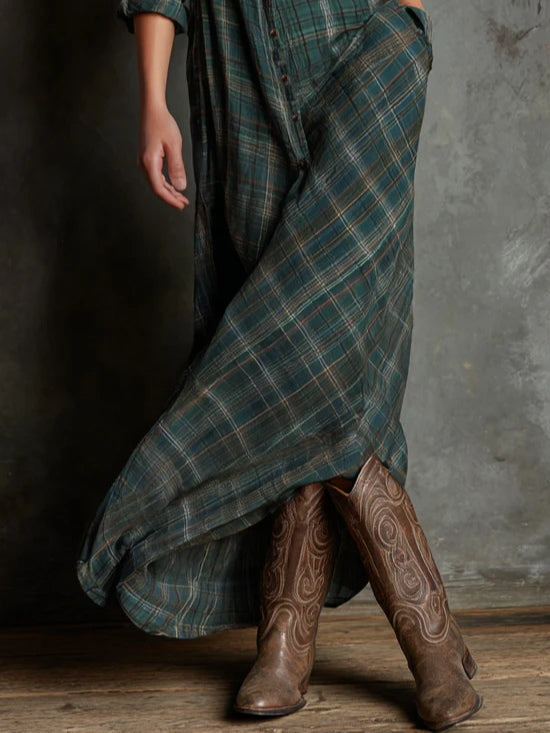 Elena™ | Abito in tartan