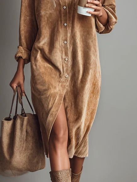 Clara™ | Abito midi in velluto