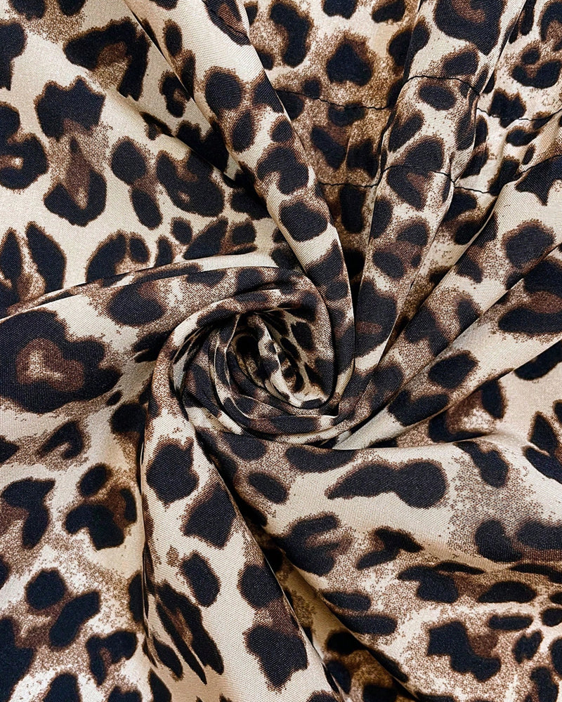 Adriana | Abrigo Reversible con Capucha y Estampado de Leopardo
