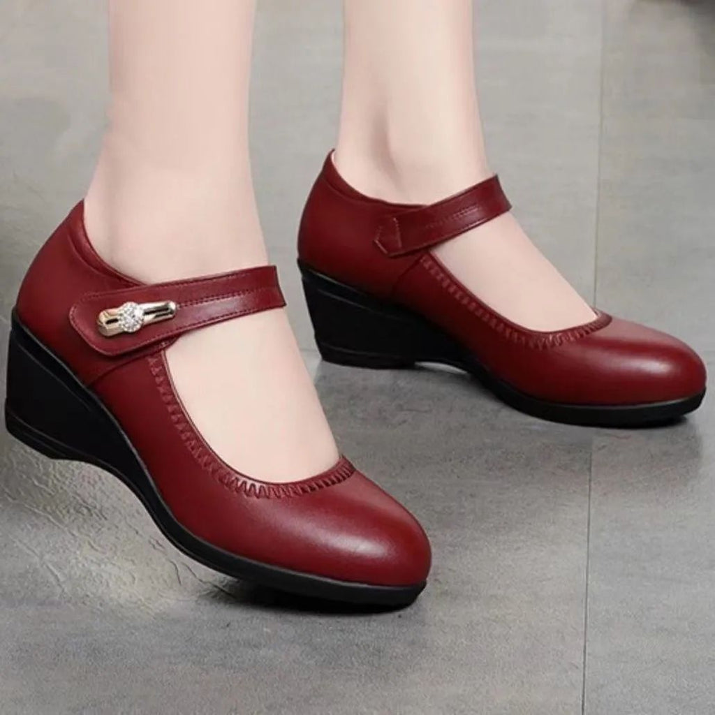 Marta™️ | Zapatos de cuero suaves con tacón