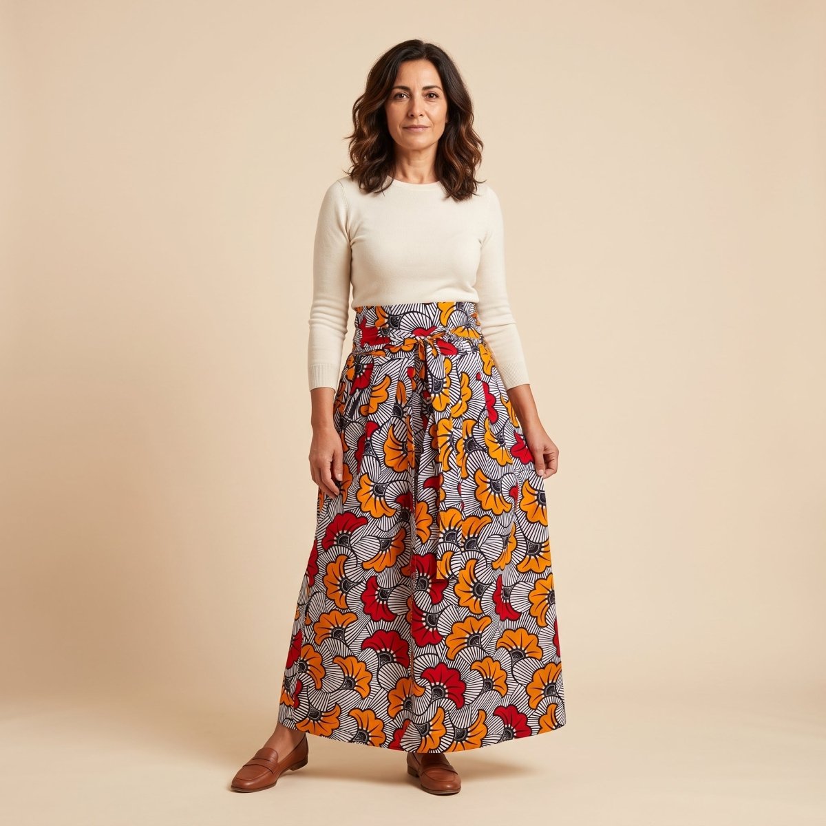 Falda Gabriela · Florecillas Claras