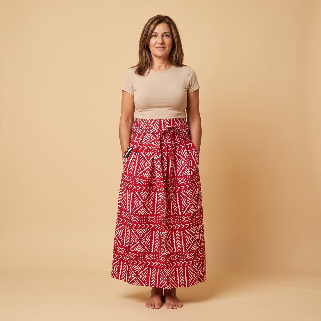 Falda Sol · Roja