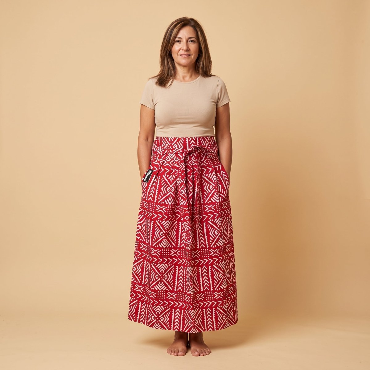 Falda Sol · Roja