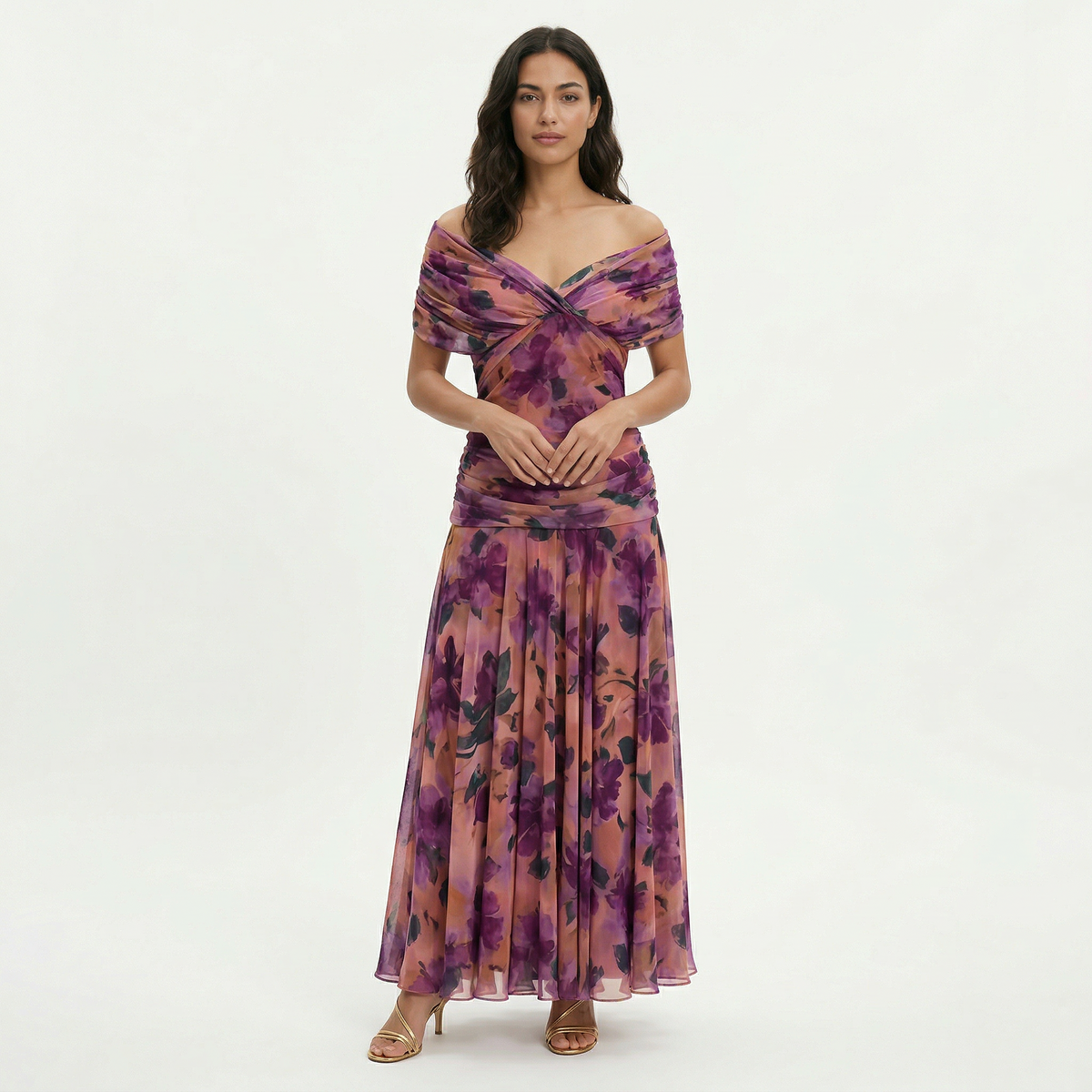 Dalma™ | Vestido Elegante Estampado y Silueta Fluida