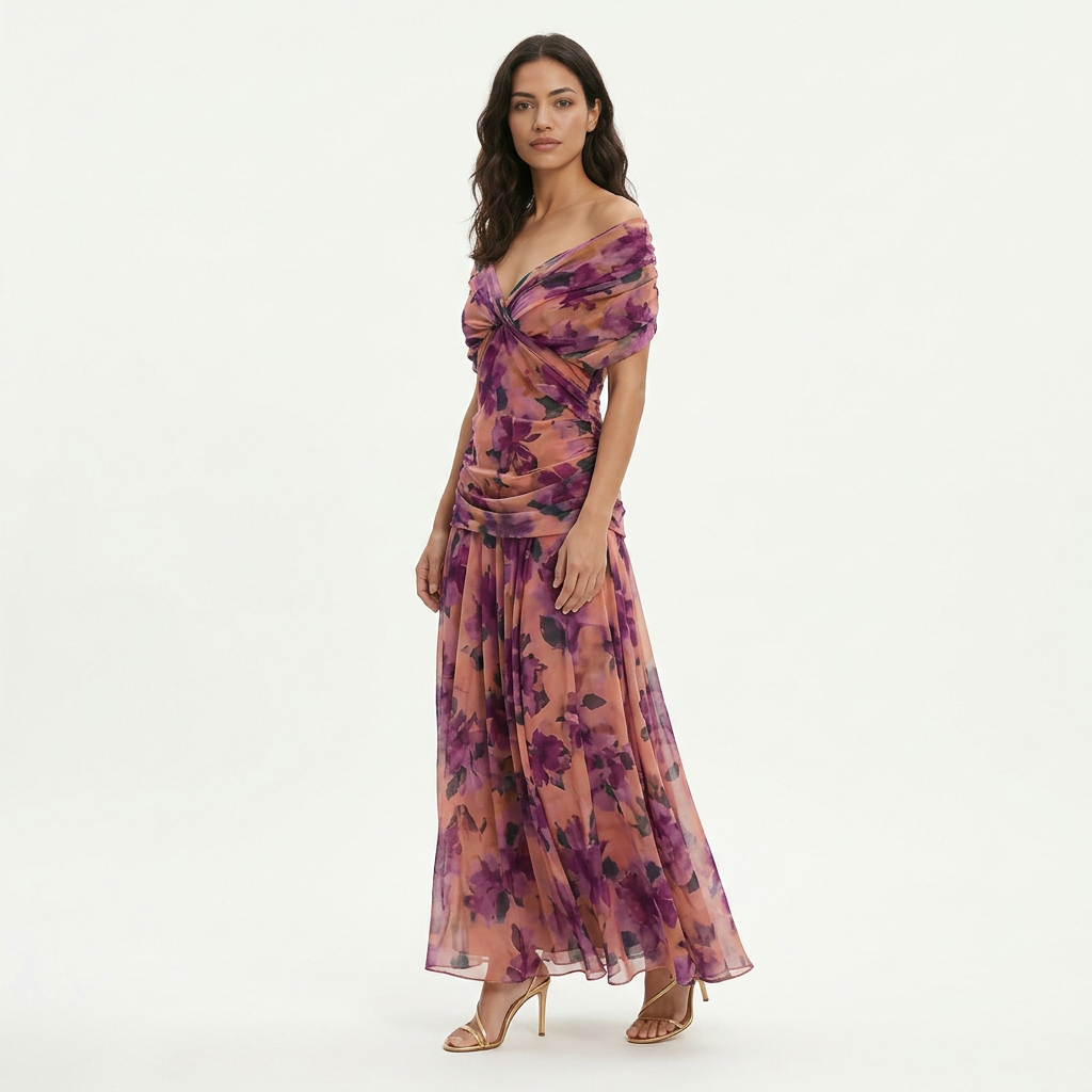 Dalma™ | Vestido Elegante Estampado y Silueta Fluida