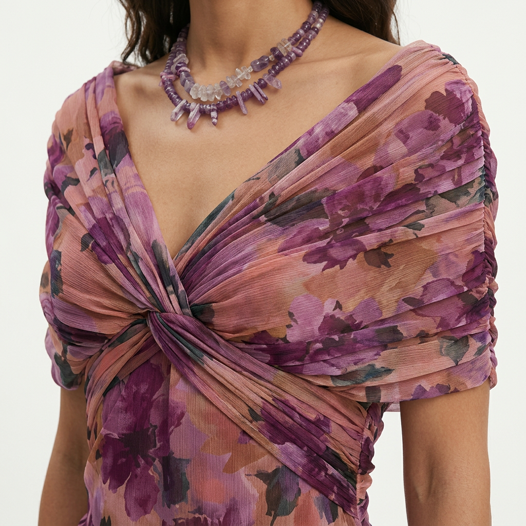 Dalma™ | Vestido Elegante Estampado y Silueta Fluida