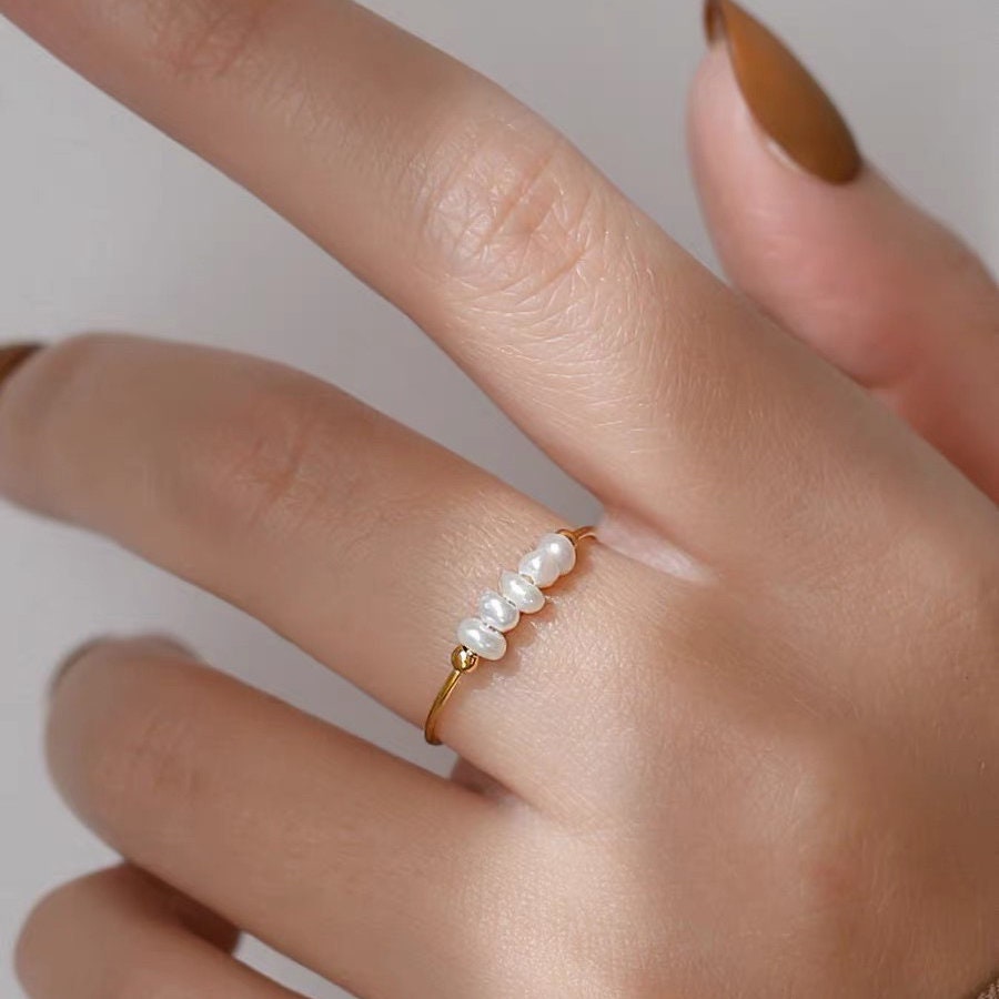 Anillo Freshwater de Perla