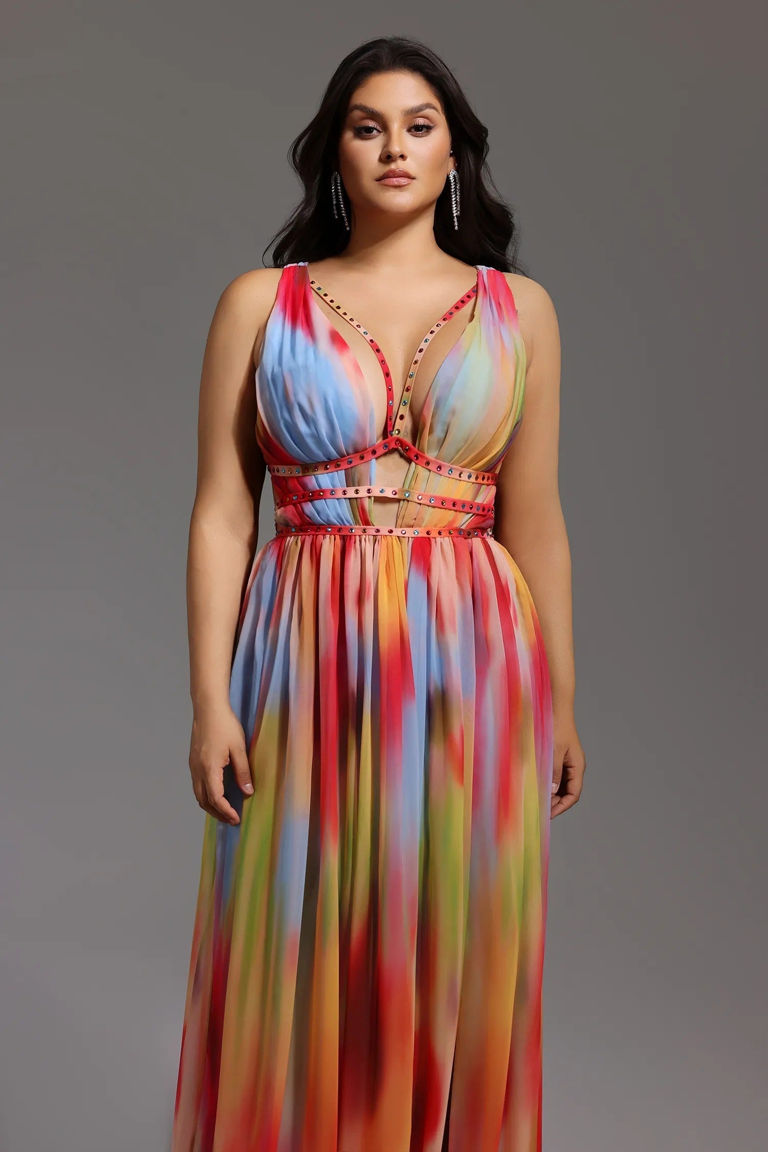 Lara™ | Vestido Multicolor Elegante y Fluido