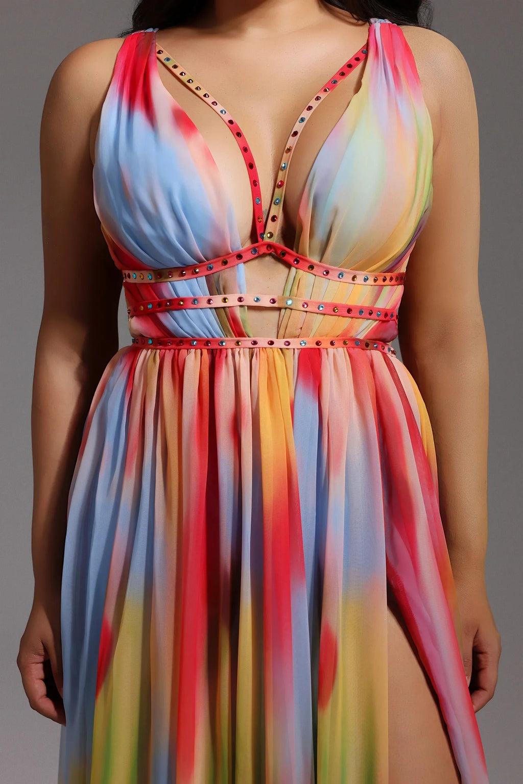 Lara™ | Vestido Multicolor Elegante y Fluido