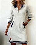 Catalina | Vestido de Algodón de Manga Larga