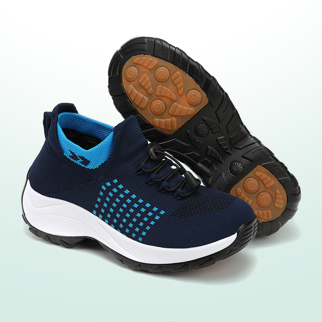Ambulo Zapatos Ortopédicos de Tejido - Azul Marino