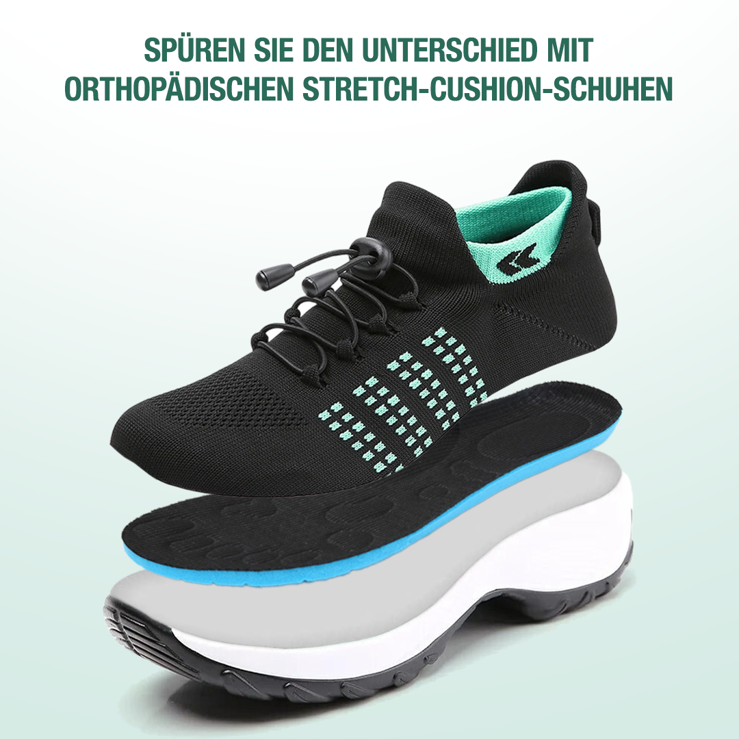 Ambulo Zapatos Ortopédicos de Tejido - Verde Negro