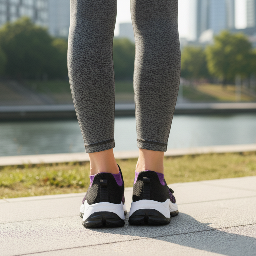 Ambulo Zapatos Ortopédicos Tejido - Púrpura Negro