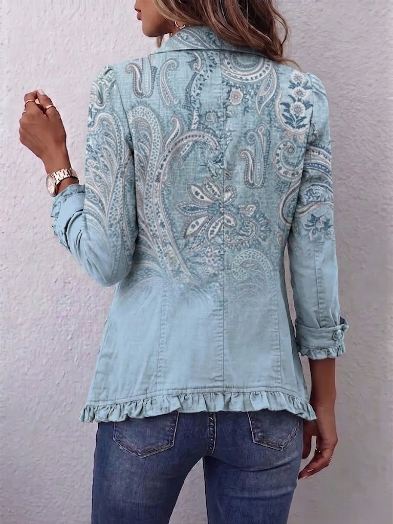 Asunción | Chaqueta cachemira vintage con volantes