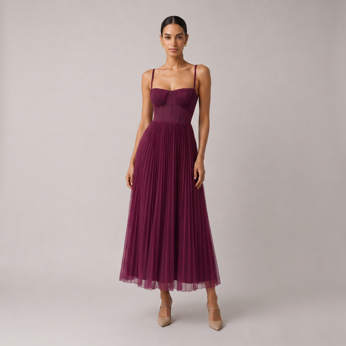 Vestido Tamara Midi con Corsé