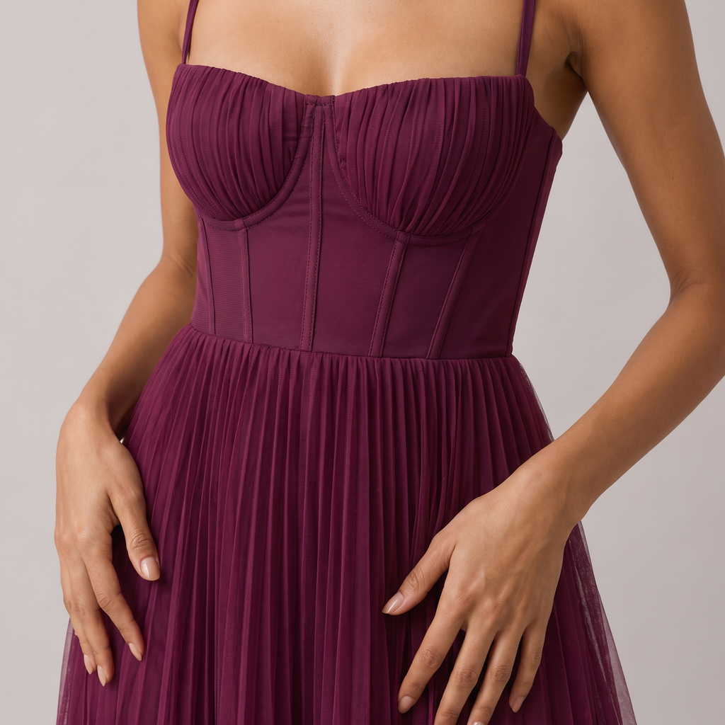 Vestido Tamara Midi con Corsé