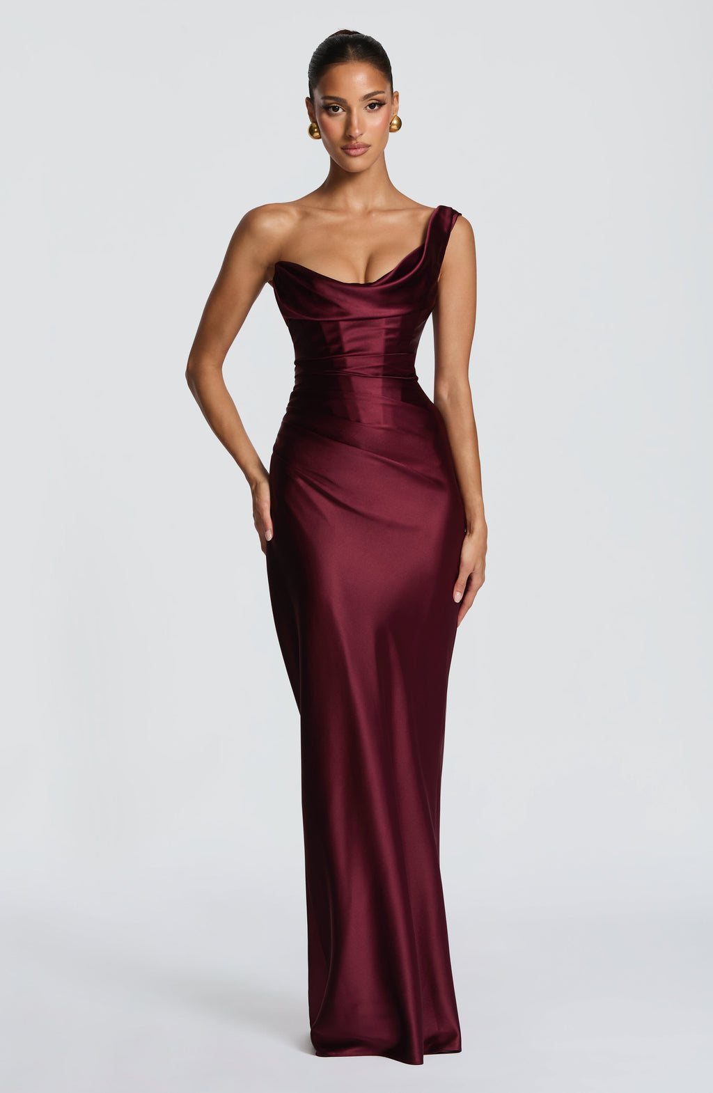 Vestido Carolina™ | Elegancia asimétrica con caída satinada