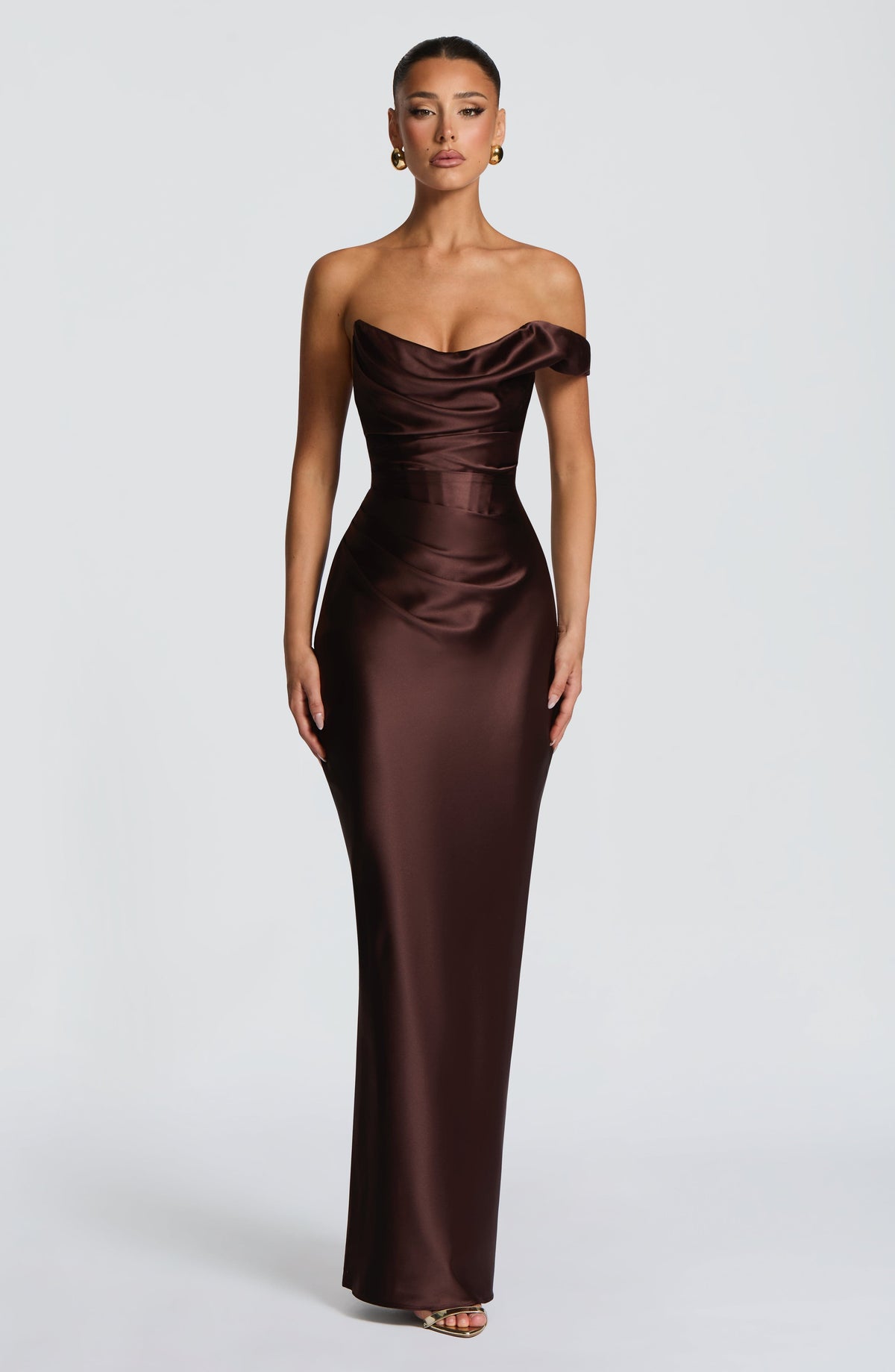 Vestido Carolina™ | Elegancia asimétrica con caída satinada