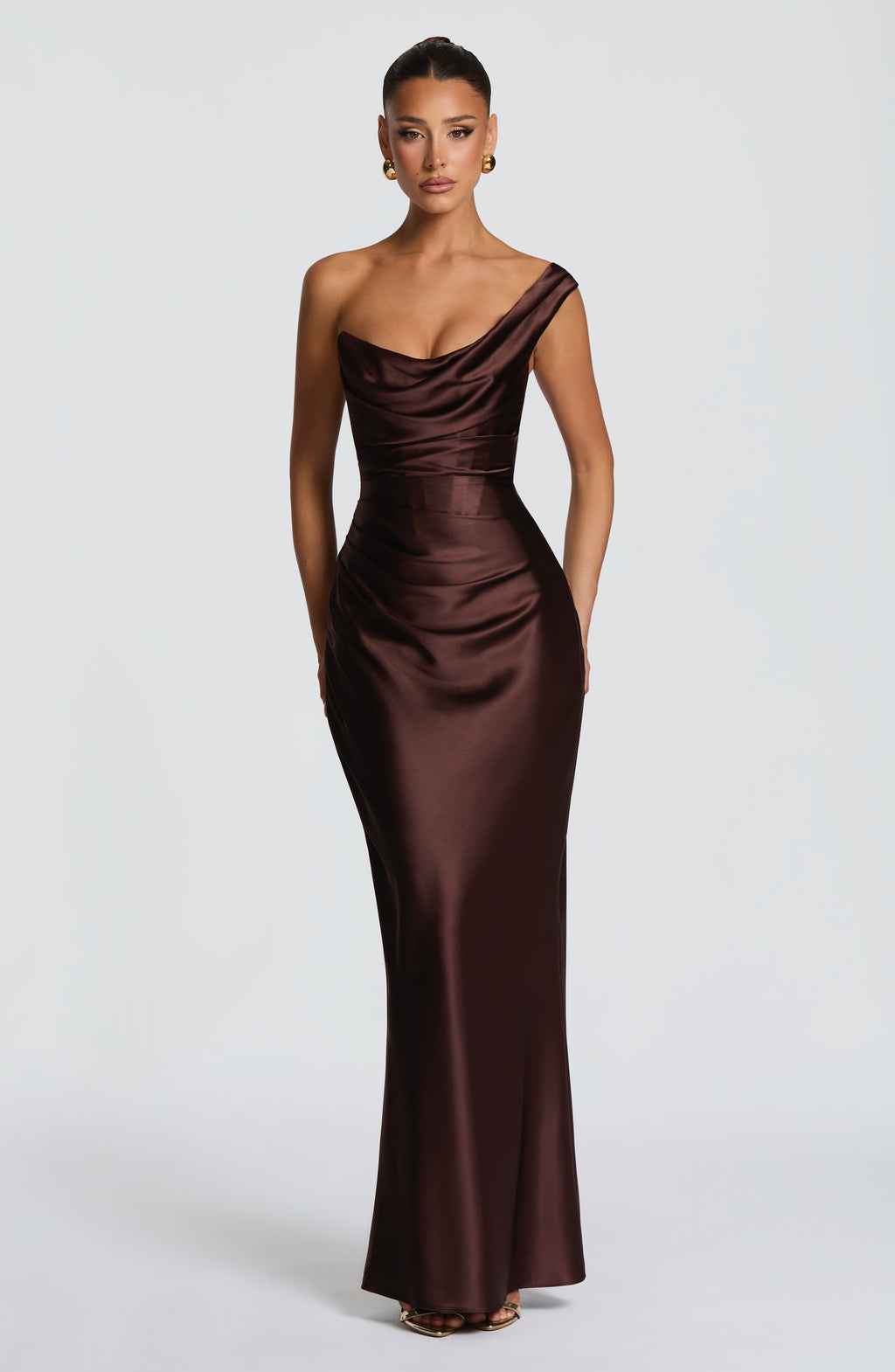 Vestido Carolina™ | Elegancia asimétrica con caída satinada