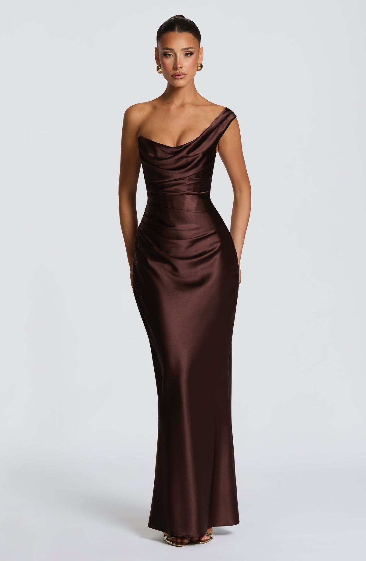 Vestido Carolina™ | Elegancia asimétrica con caída satinada