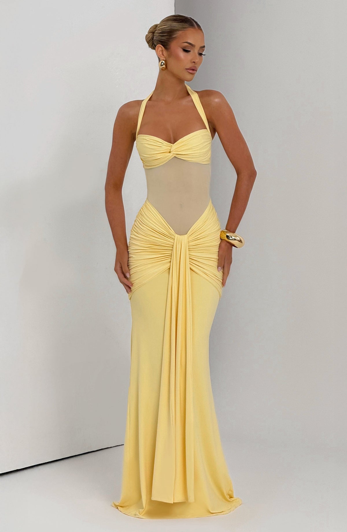 Vestido Yolanda™ | Elegancia esculpida con efecto drapeado